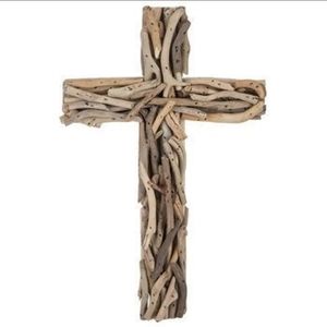 Driftwood Wall Cross 12" Coastal Style- BNWT Limited Edition SO 1 Left!